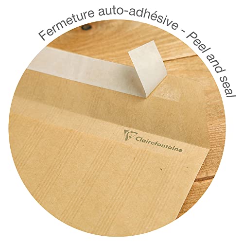 clairefontaine-adour-pochette-kraft-c4-brun-90g-x100 image 8