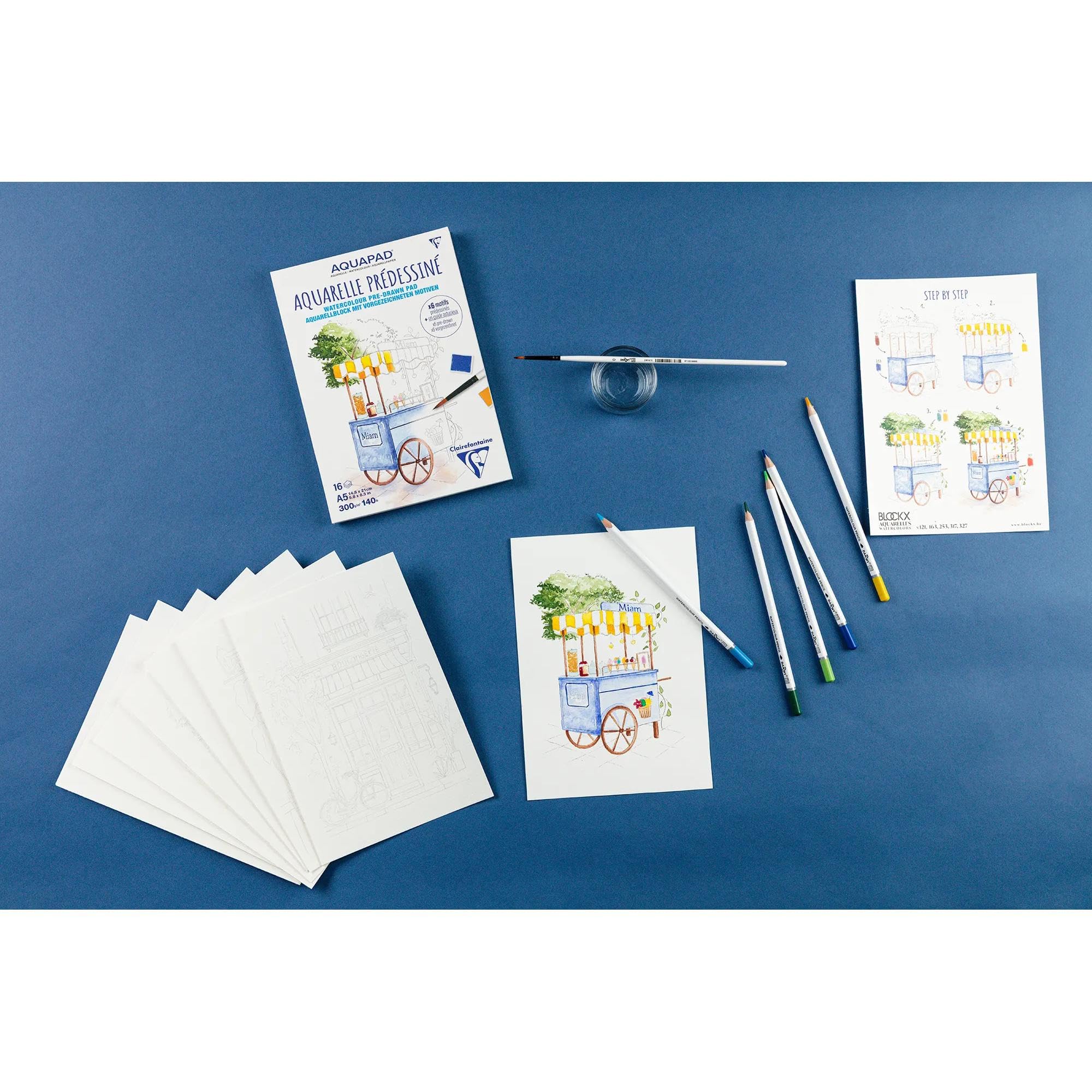 clairefontaine-painton-976071c-bloc-aquarelle-a5-300g-gourmandise image 4