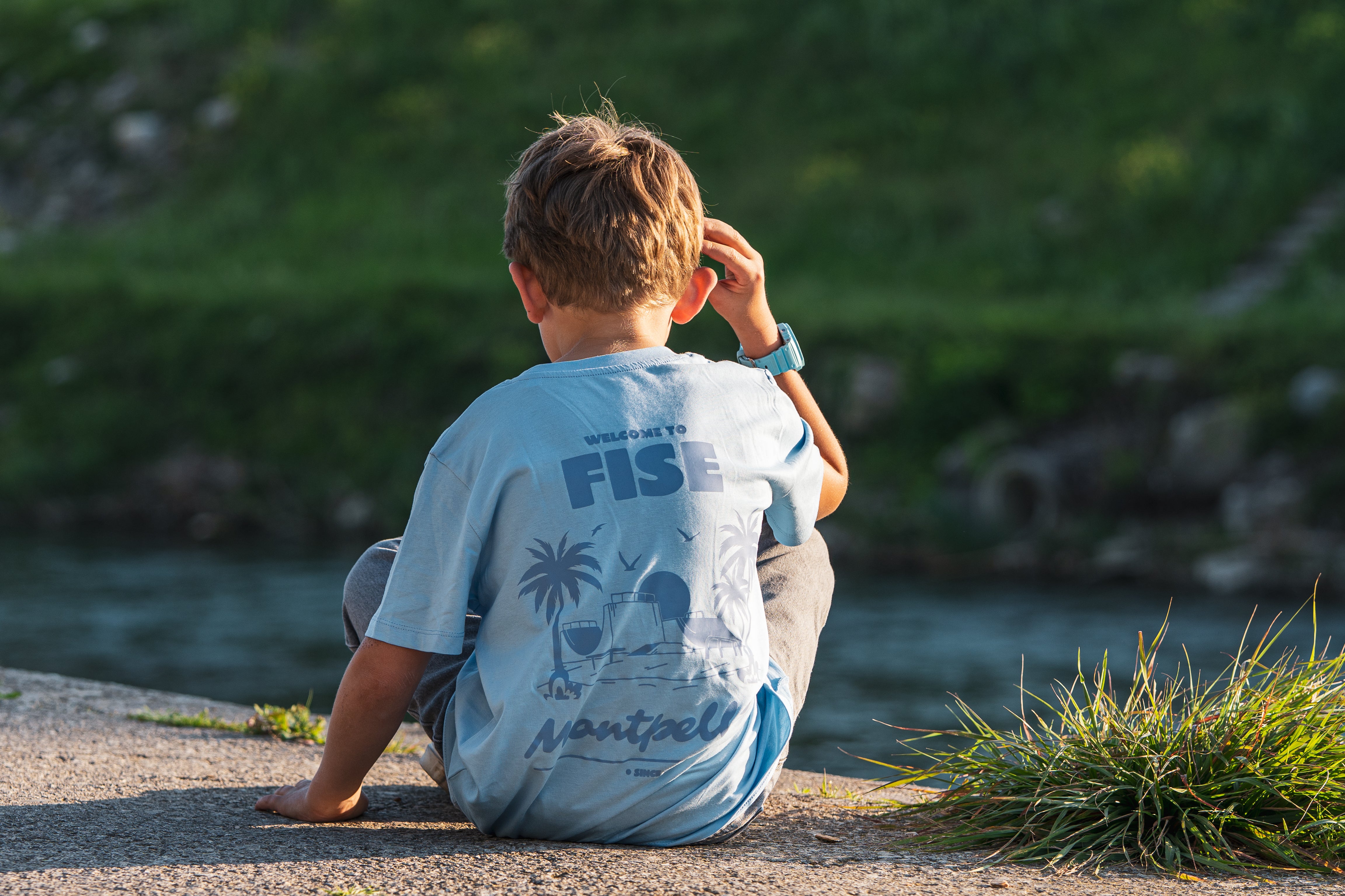 fise-welcome-bleu-t-shirt-enfant-logo-avant image 2