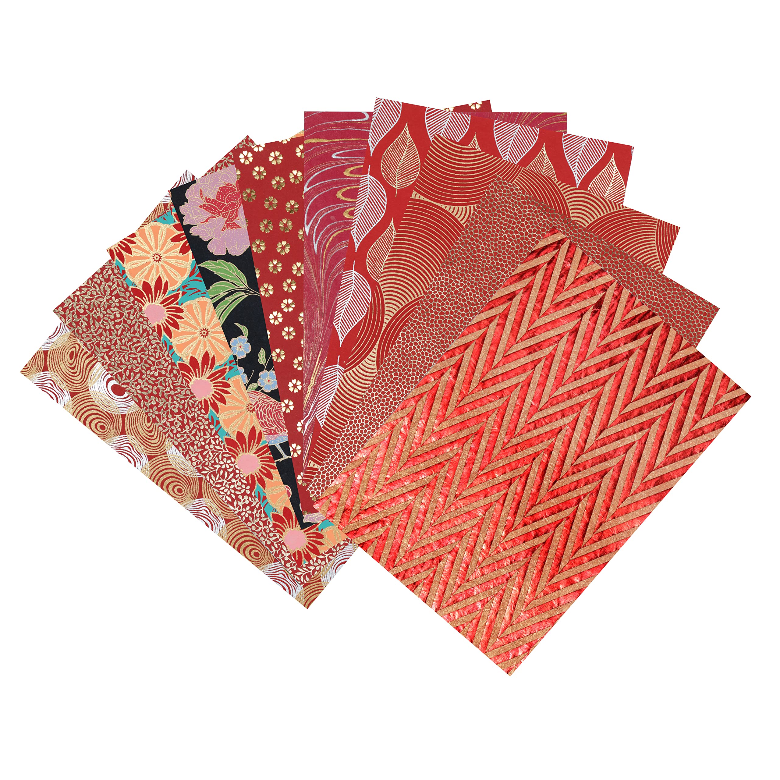 clairefontaine-bloc-papiers-artisanaux-rouges-a4-20-feuilles image 2