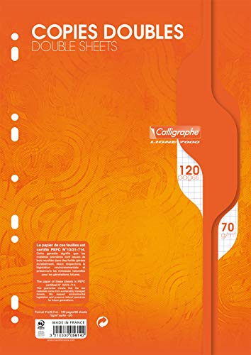 clairefontaine-calligraphe-5614c-copies-doubles-a4-120p-petits-carreaux image 7