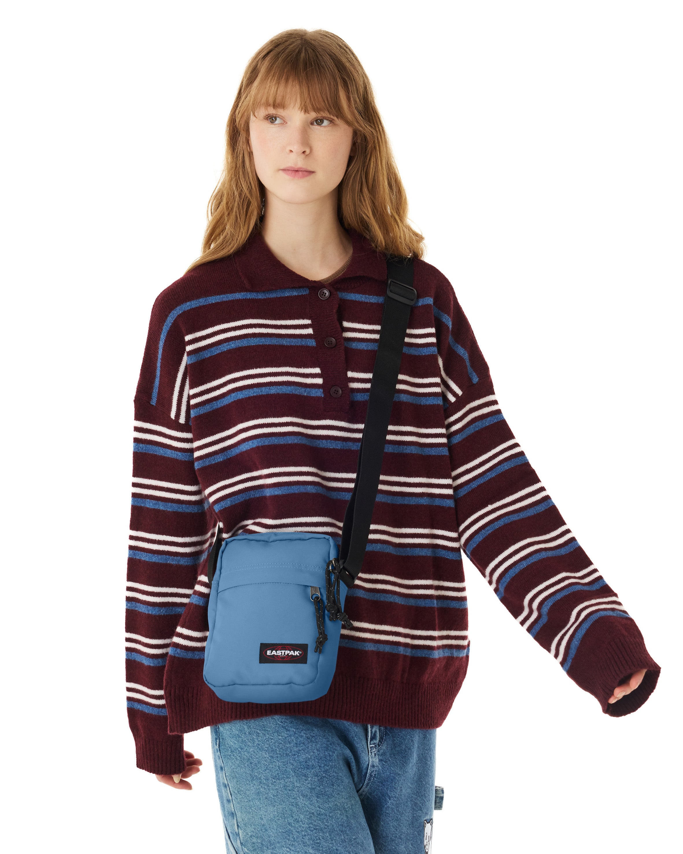 eastpak-the-one-sac-bandouli-re-aviator-blue-petit-d-perlant image 2