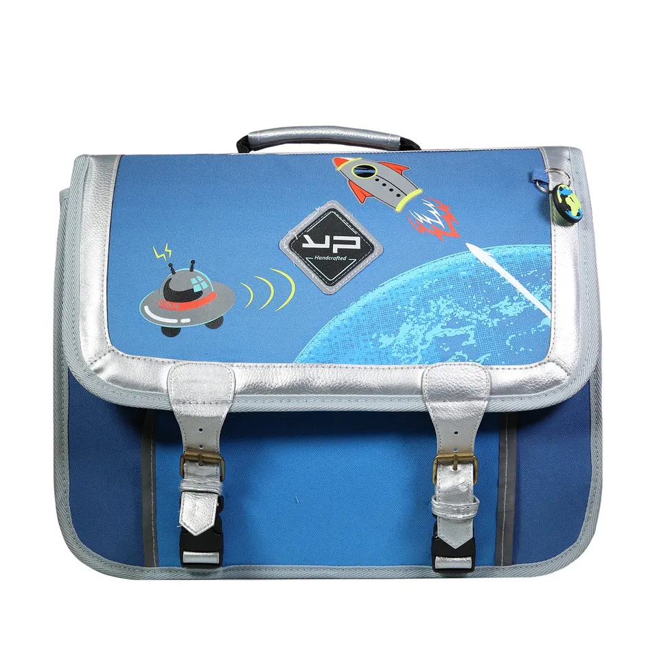 bodypack-objectif-lune-cartable-38-cm-recycl-primaire-bleu image 1