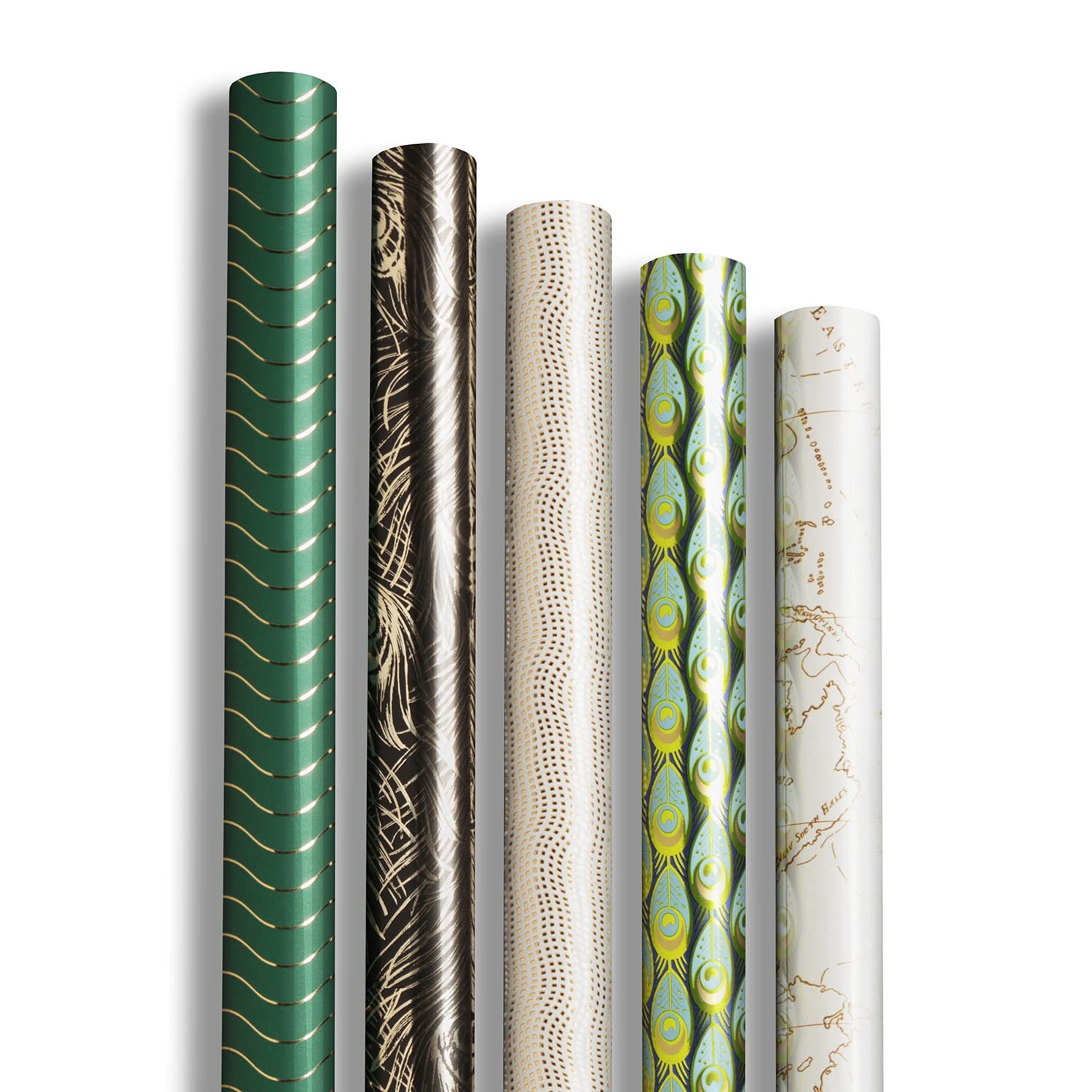 clairefontaine-tulip-papier-cadeau-voyage-plume-10-rouleaux-2mx70cm image 1