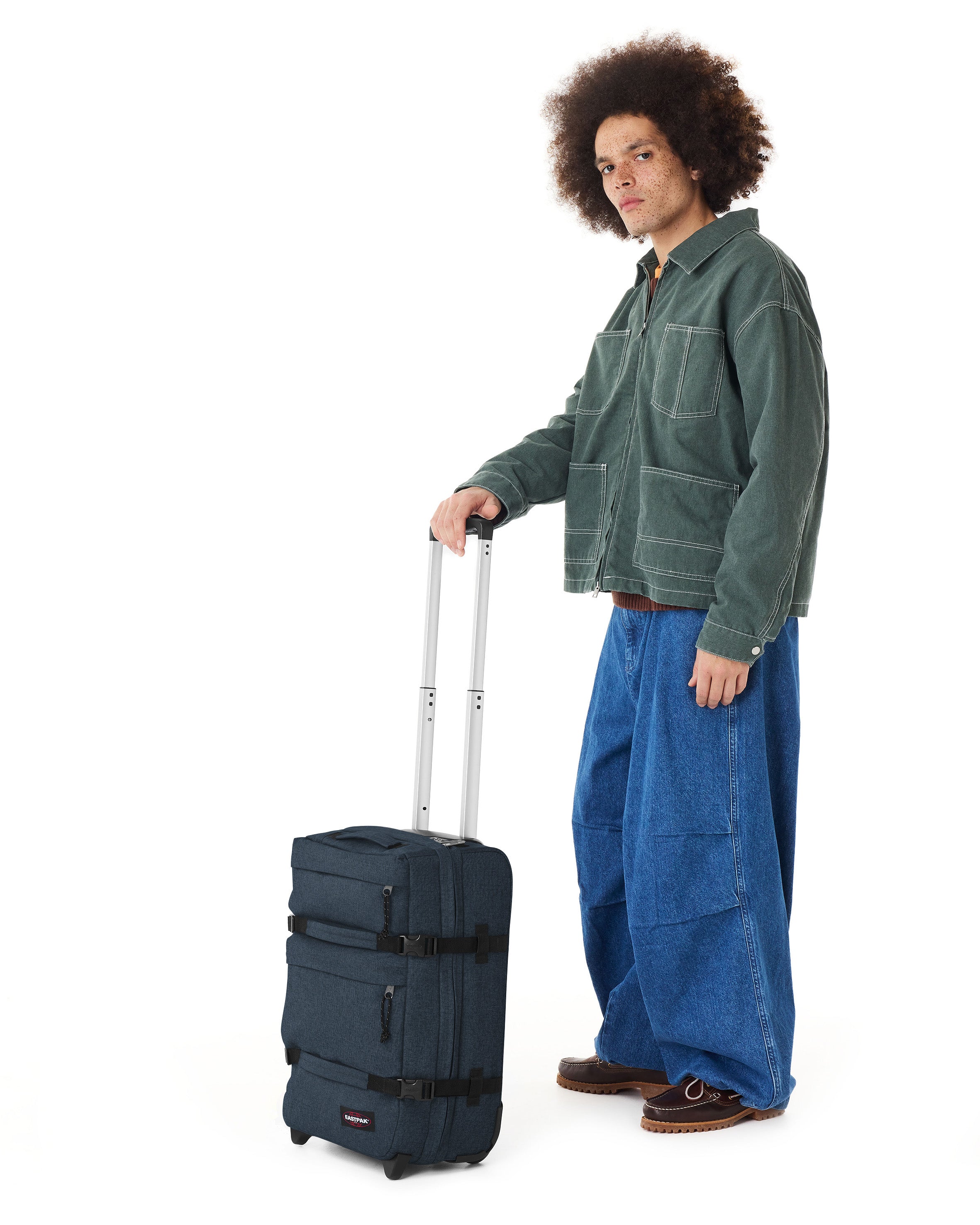 eastpak-transit-r-plus-s-valise-cabine-triple-denim-2-roulettes image 4