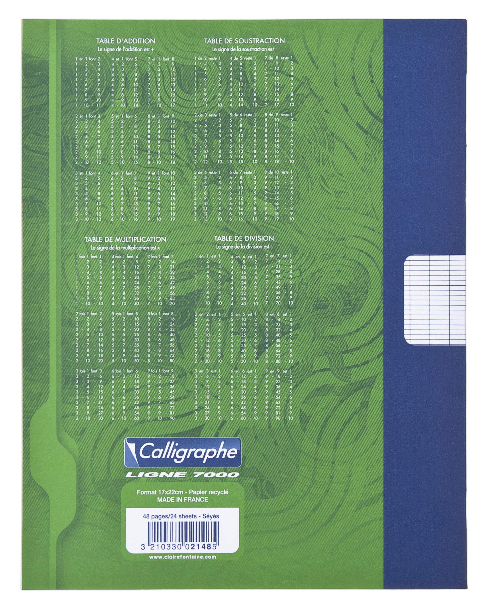 calligraphe-2148c-cahier-brouillon-17x22-grands-carreaux image 3