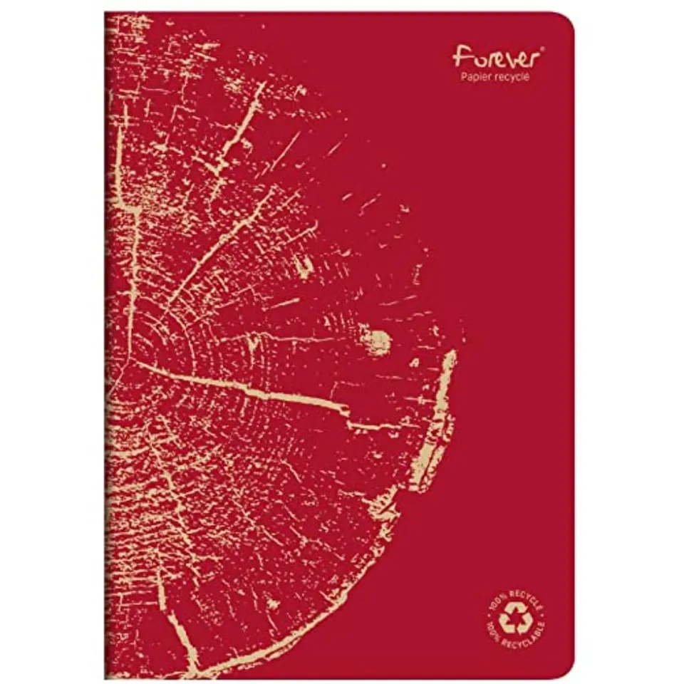 clairefontaine-forever-684663c-cahier-a4-96p-lign-rouge-brique image 1