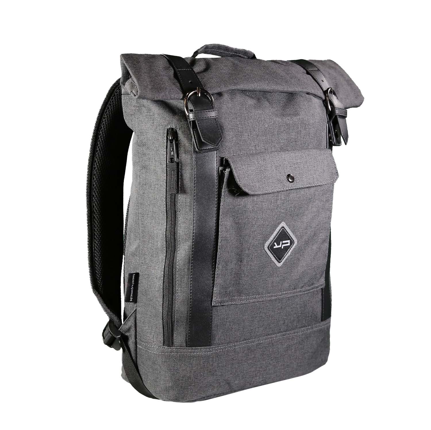 bodypack-balthazar-sac-dos-business-2-compartiments-gris image 2