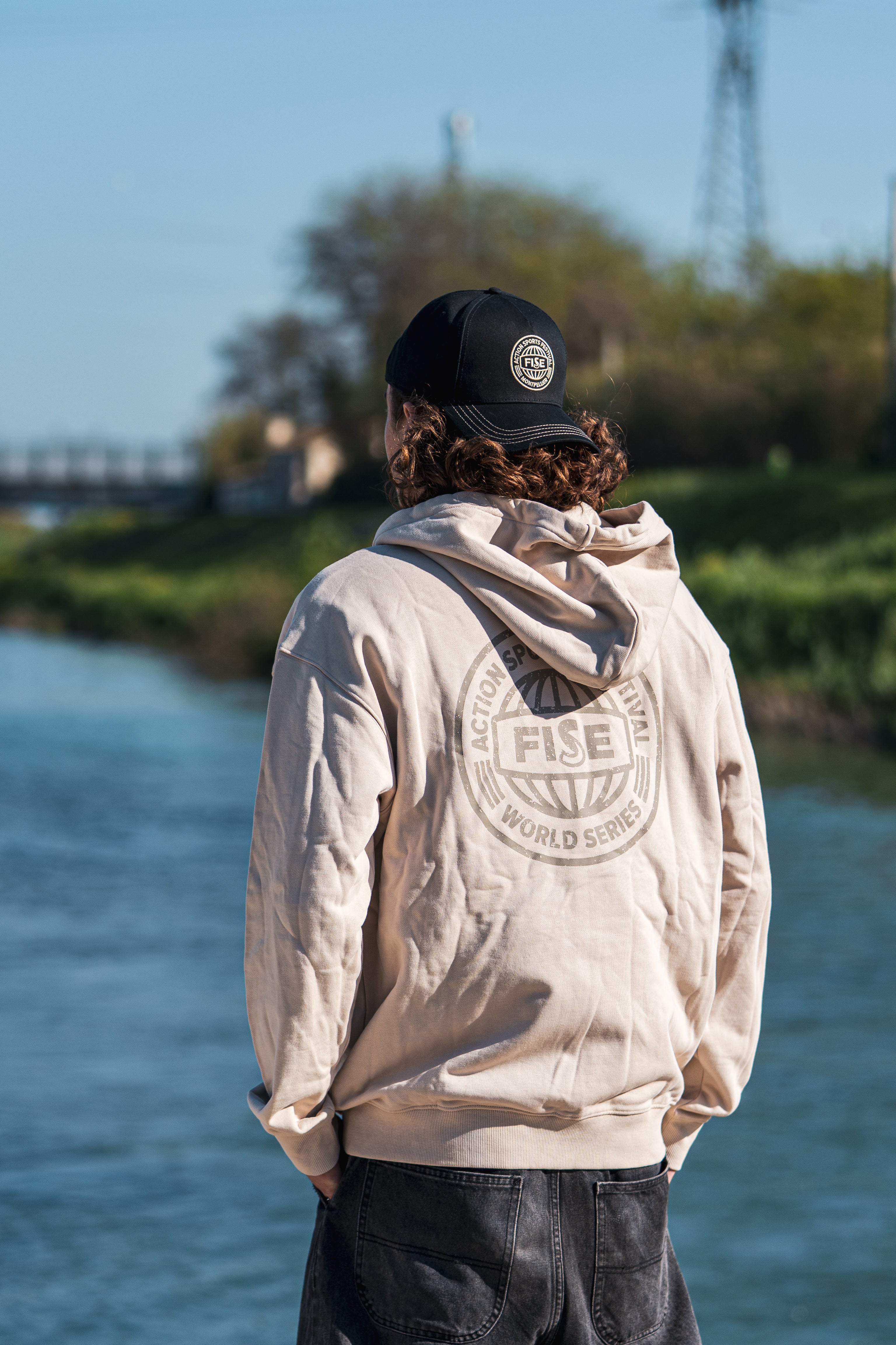 fise-event-sweat-zip-beige-poche-kangourou image 2