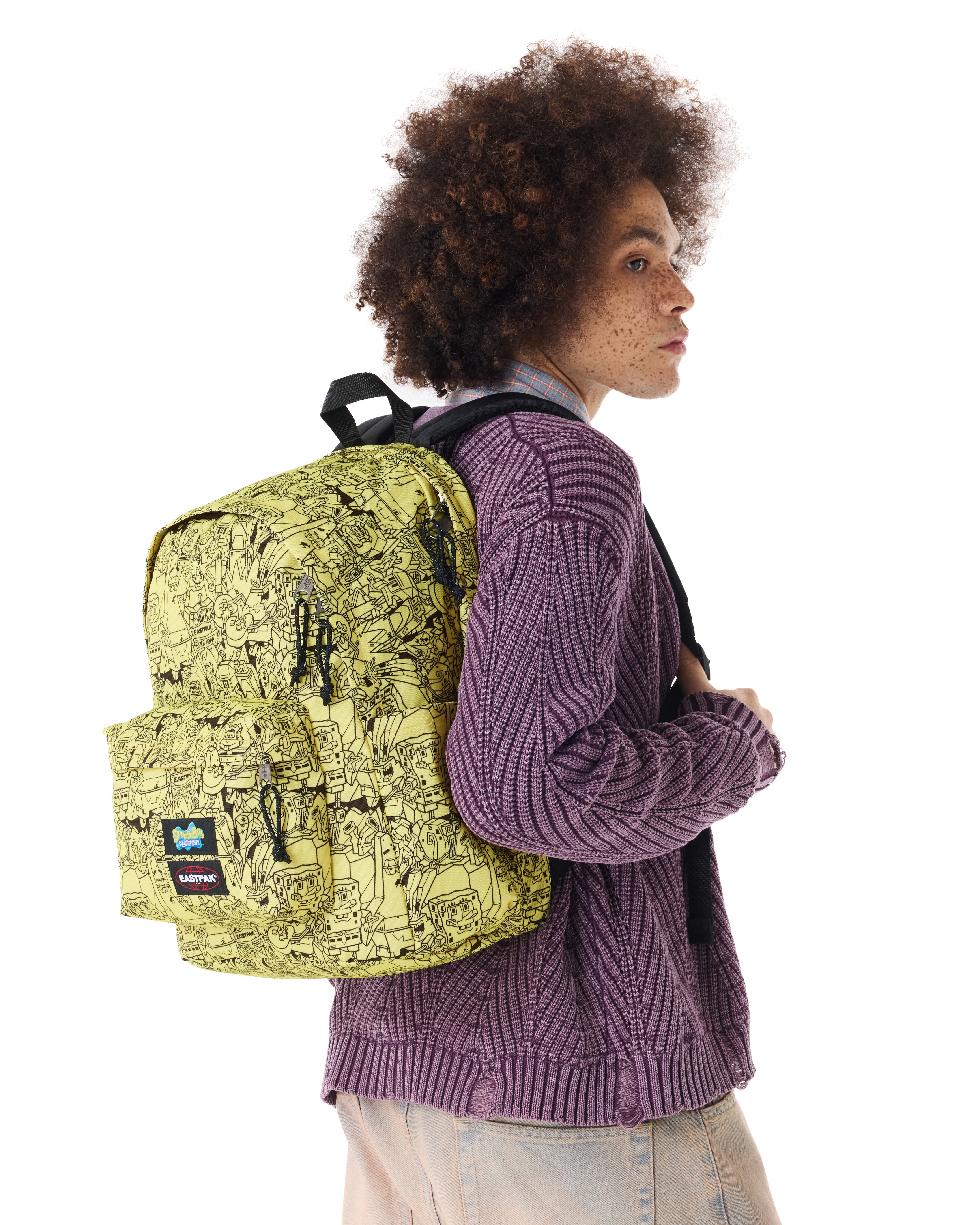 eastpak-day-office-sac-dos-all-over-yellow-bob-ponge image 4
