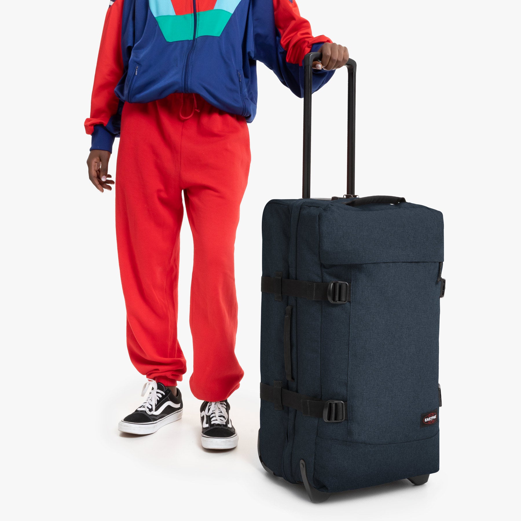 eastpak-tranverz-l-valise-souple-triple-denim-79-cm-cadenas-tsa image 2
