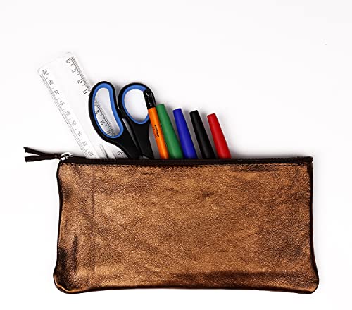 clairefontaine-age-bag-trousse-plate-cuir-agneau-brun-iris-22x11-cm image 6