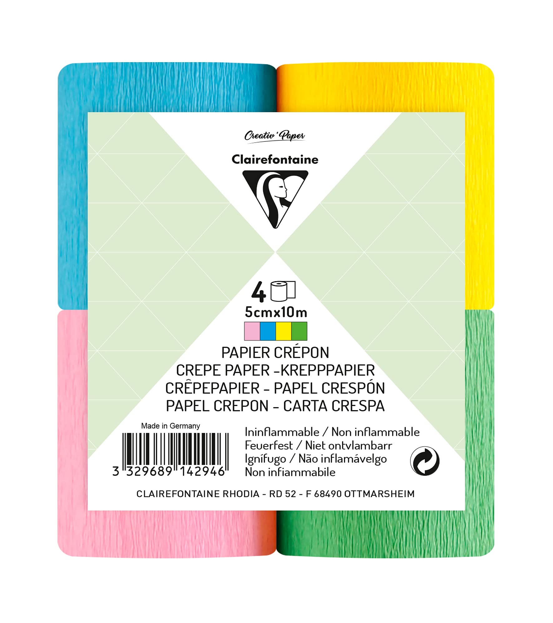 clairefontaine-tulip-914294c-papier-cr-pon-4-bandes-printanier image 2
