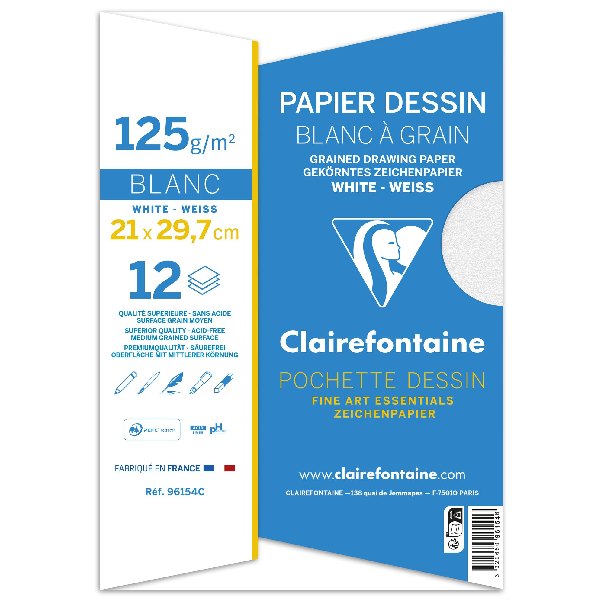 clairefontaine-painton-pochette-dessin-a4-125g-lot-de-2 image 4