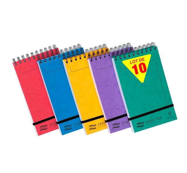 clairefontaine-europa-lot-10-blocs-major-pad-lign-12-7x20-7cm image 1