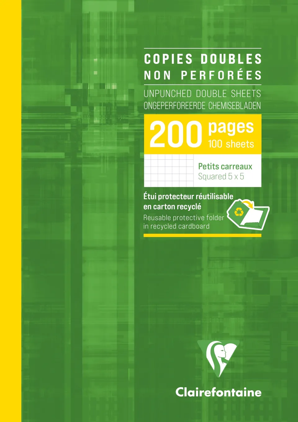 clairefontaine-back-to-basics-tui-200-pages-petits-carreaux-90g image 1