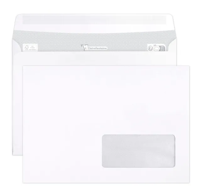clairefontaine-triomphe-10242c-enveloppes-c5-fen-tre-bo-te-500-90g image 1