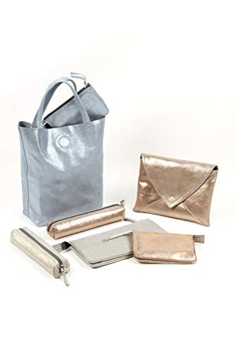 clairefontaine-pollen-pochette-cuir-plume-bleu-ciel-20x14cm image 7