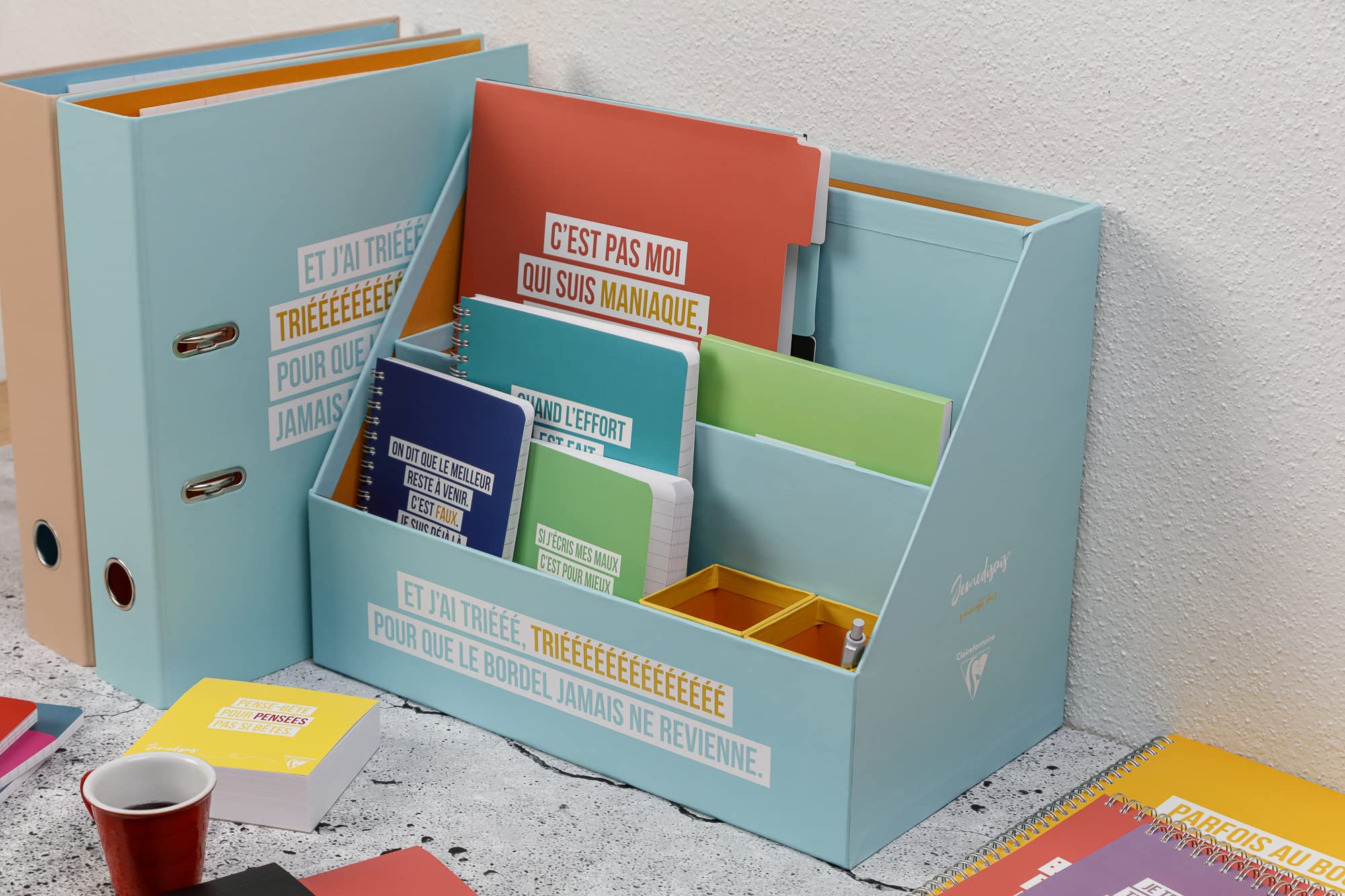 clairefontaine-jemedisais-organisateur-bureau-carton-jemedisais-35-5-cm image 8