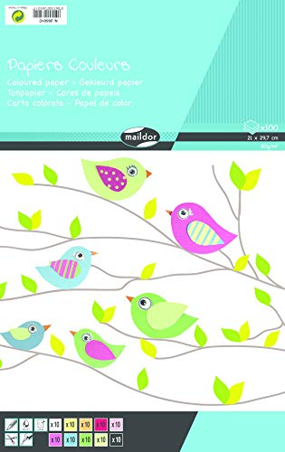 clairefontaine-back-to-basics-bloc-papier-couleur-a4-100-feuilles-80g image 3