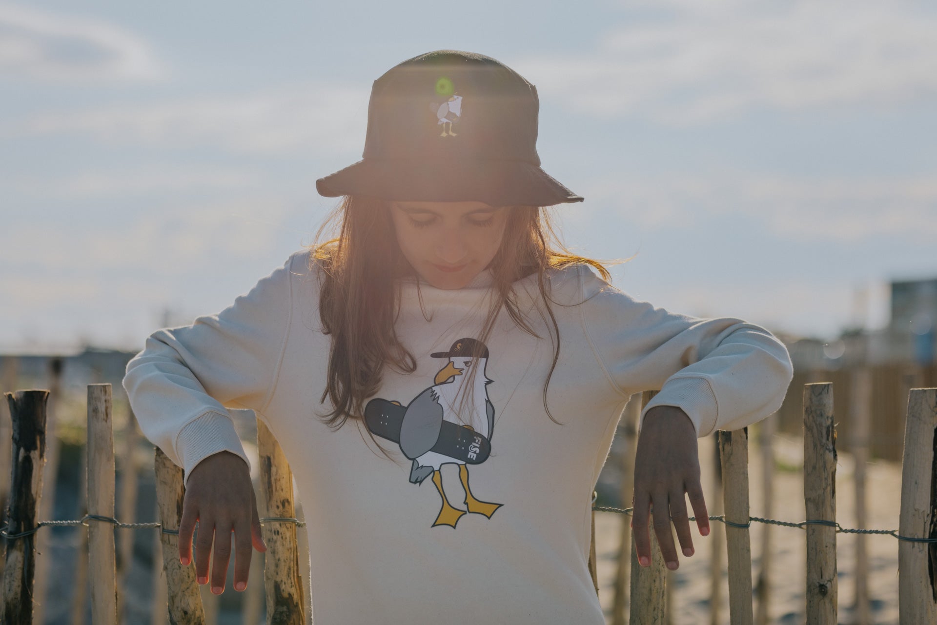 sweat-fise-mouette-natural-kids-beige-7-8-ans-coton-bio image 1
