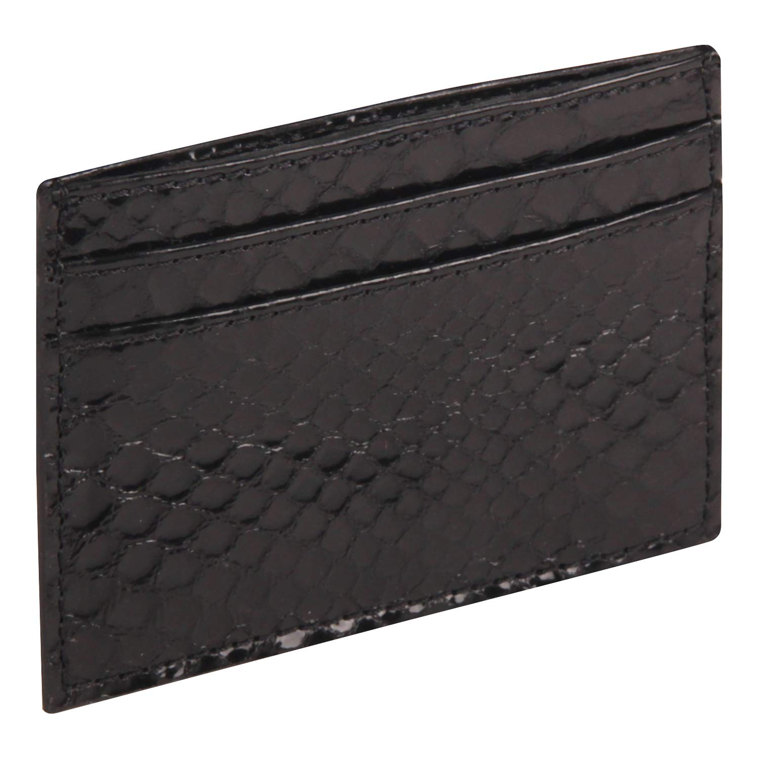 clairefontaine-age-bag-410182c-porte-cartes-cuir-python-noir image 1
