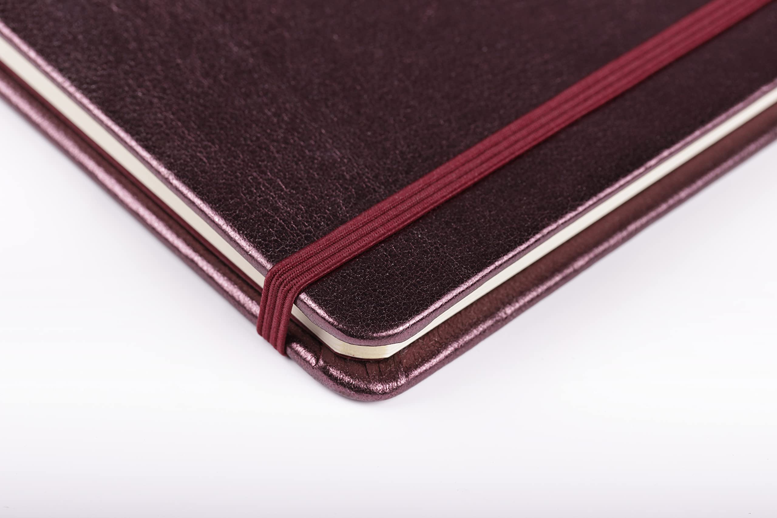 clairefontaine-age-bag-400100c-carnet-cuir-cerise-a5-lign image 2