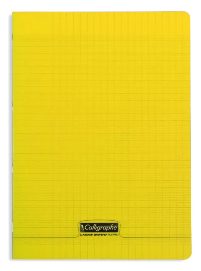 calligraphe-18254c-cahier-piqu-21x29-7cm-s-y-s-140p-jaune image 1