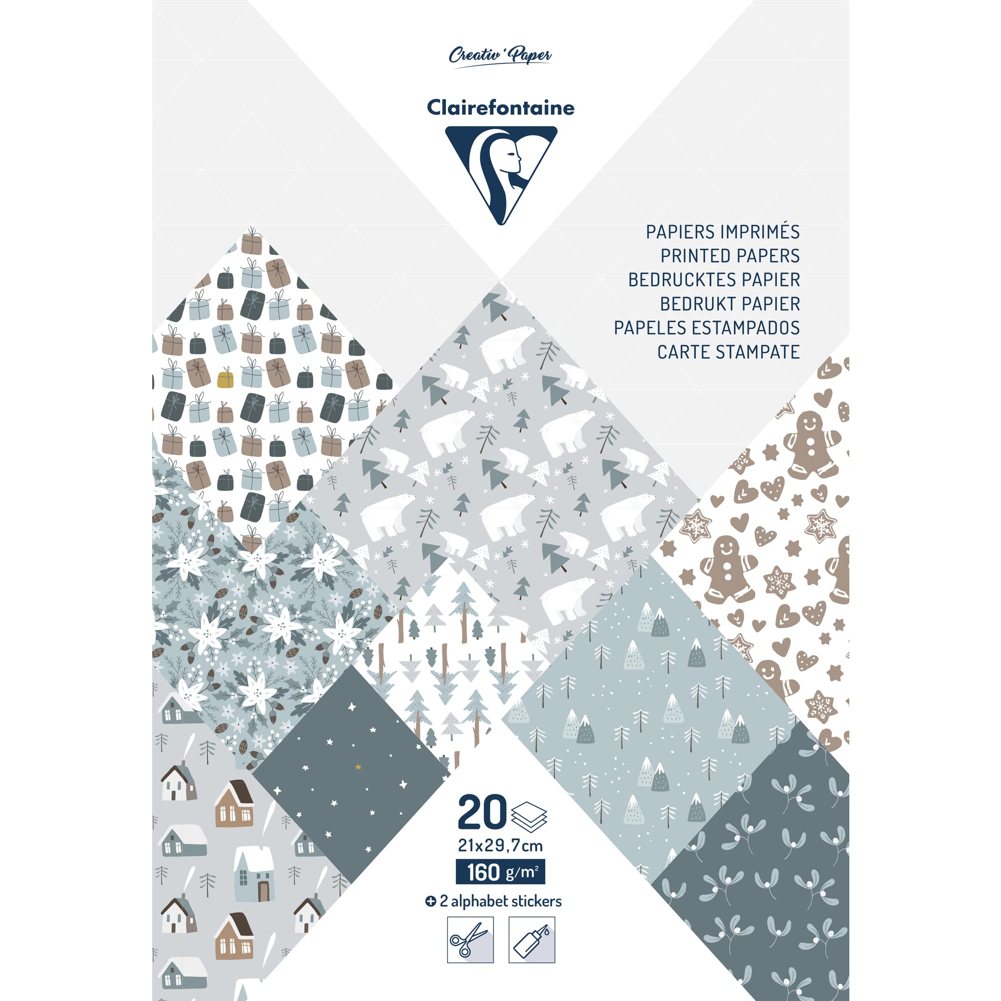 clairefontaine-tulip-paper-bloc-papier-no-l-a4-20-feuilles-160g image 1