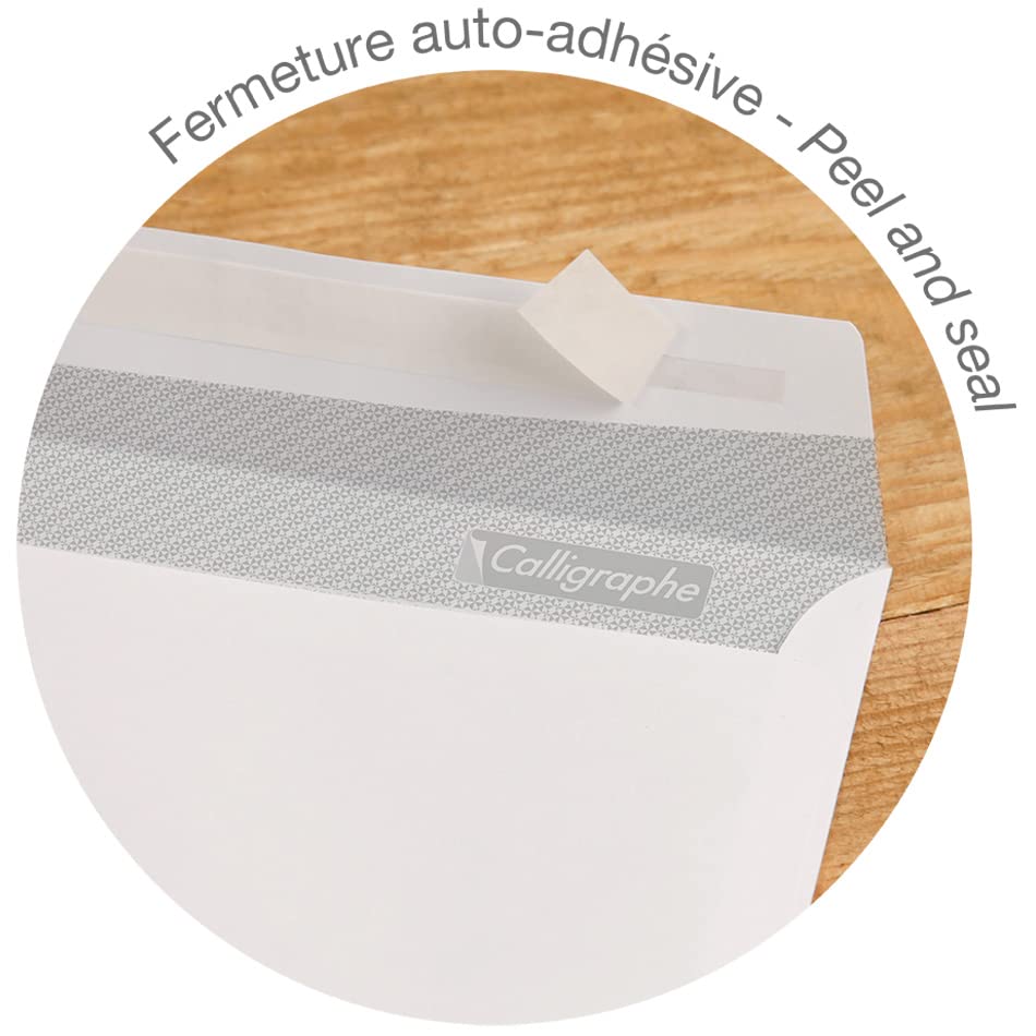 clairefontaine-calligraphe-enveloppes-dl-blanches-x50-80g image 8