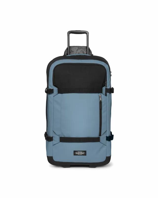 eastpak-transit-r-pro-m-valise-blue-pro-coated-2-roues-tsa image 1