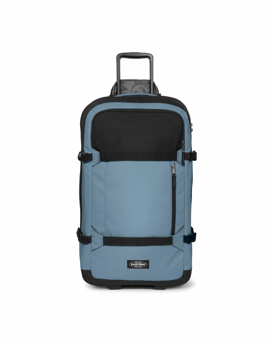 eastpak-transit-r-pro-m-valise-blue-pro-coated-2-roues-tsa image 1