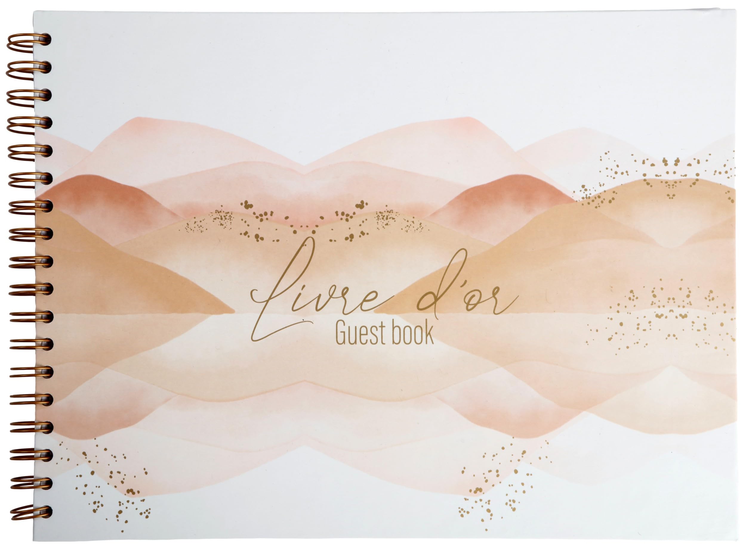 clairefontaine-evanescence-115968c-livre-d-or-32x24-rose image 1