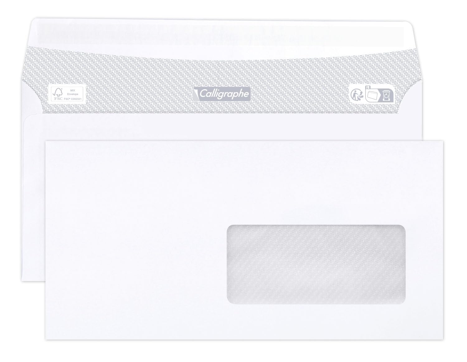 clairefontaine-calligraphe-693c-enveloppes-dl-110x220-fen-tre-35x100-x500 image 4