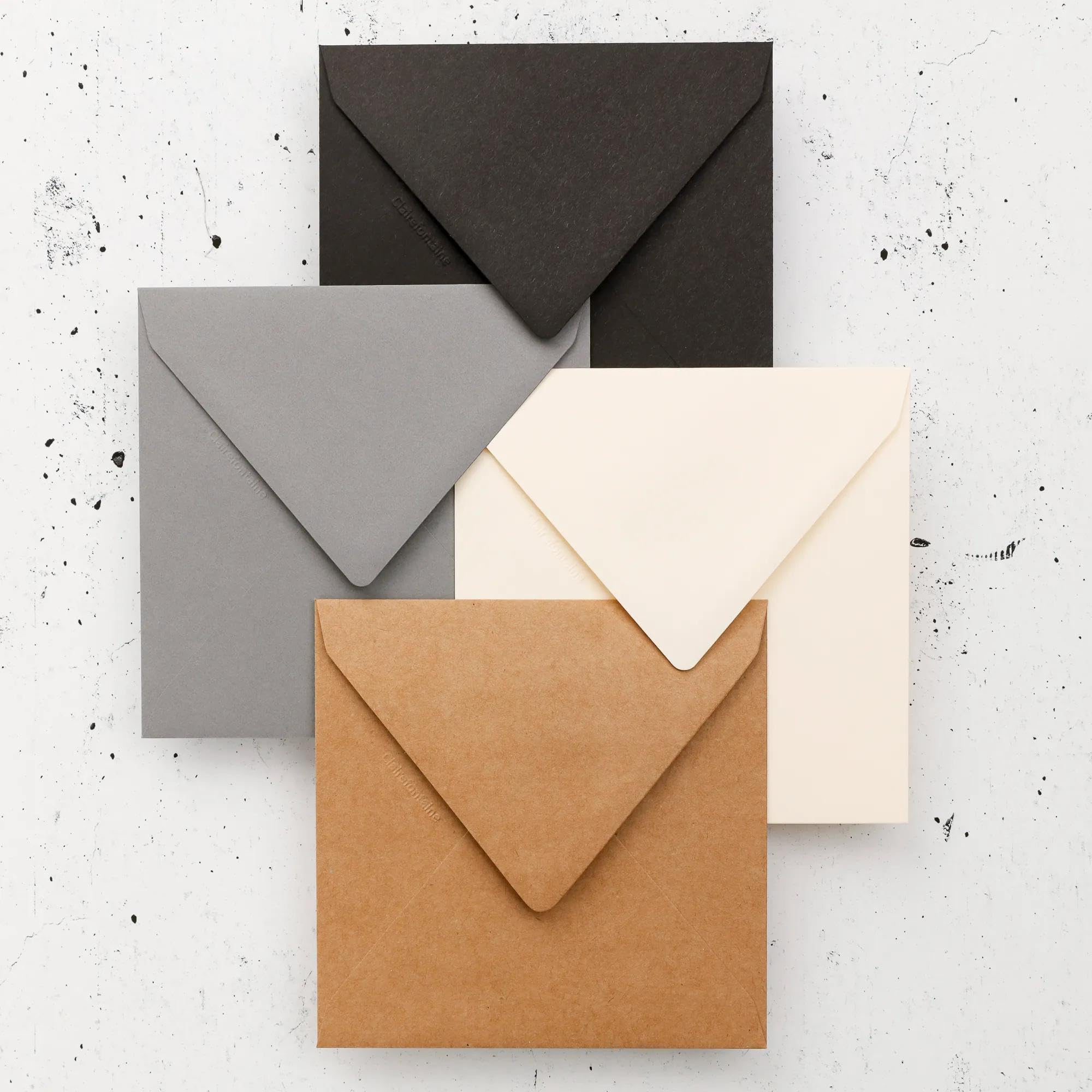 clairefontaine-pollen-29008c-enveloppes-carr-es-kraft-14x14-x20 image 2