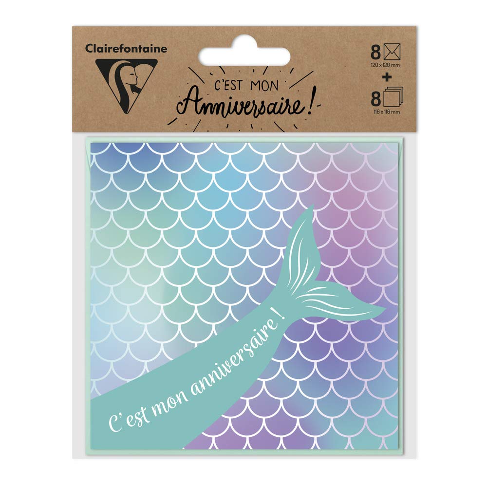 clairefontaine-pollen-cartes-sir-ne-11-6cm-enveloppes-lot-de-8 image 5