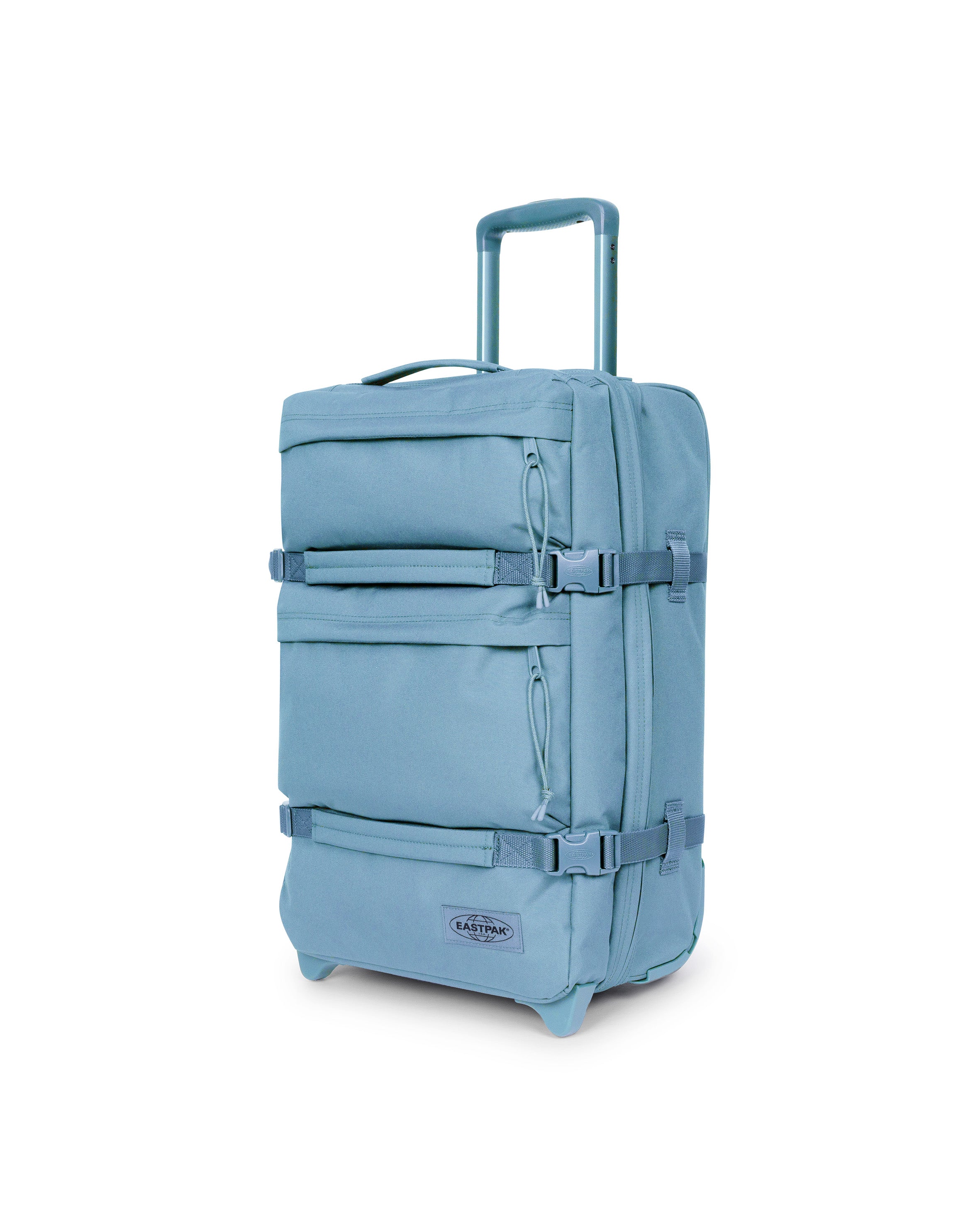 eastpak-transit-r-plus-s-valise-cabine-monotone-blue-petit-tsa image 4