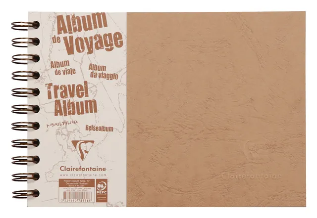 clairefontaine-nomaddict-album-voyage-a5-tabac-lign-80p image 1