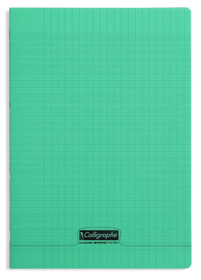 calligraphe-cahier-a4-grands-carreaux-96-pages-vert-90g image 1