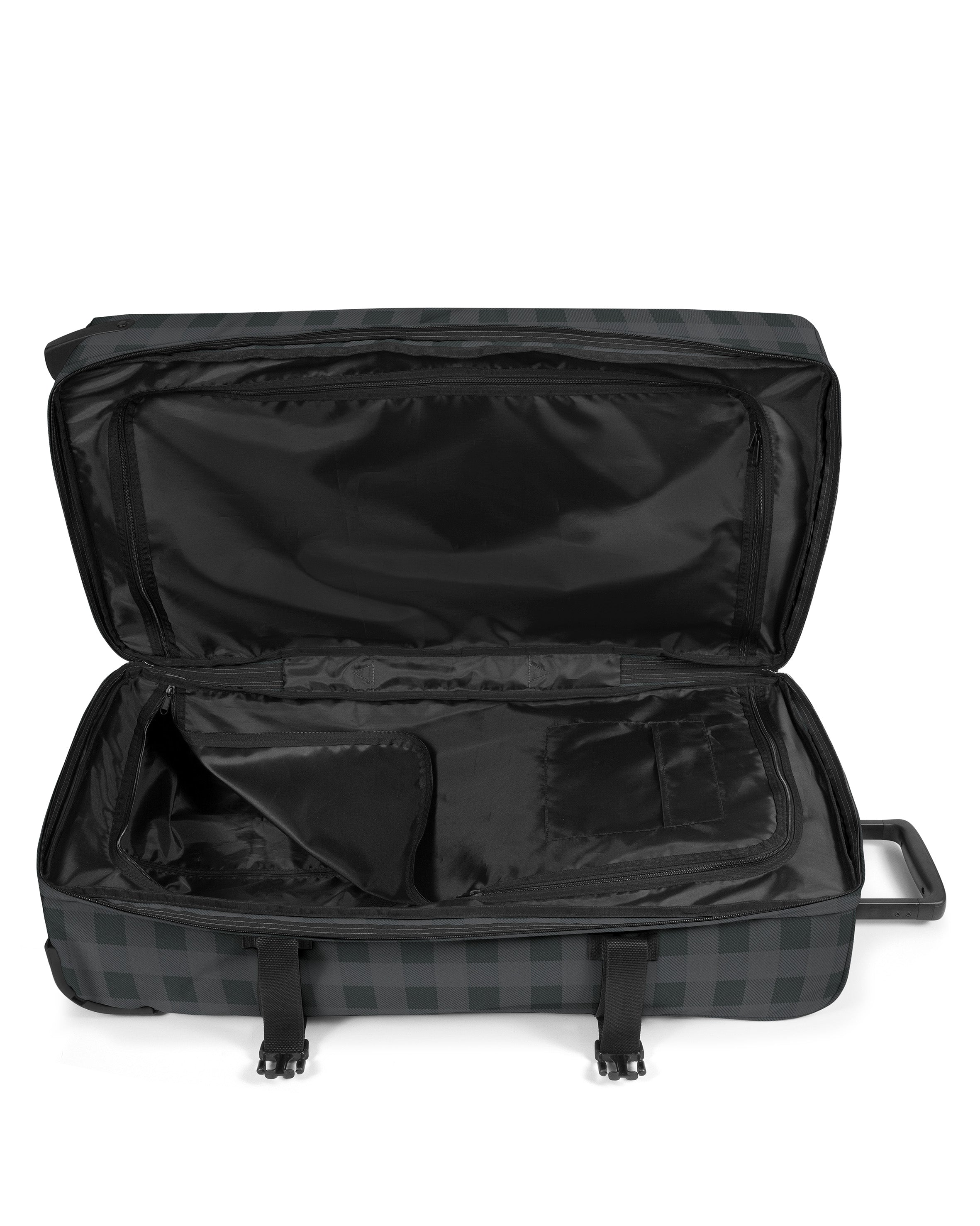 eastpak-tranverz-l-valise-checker-grey-grand-2-roues image 2