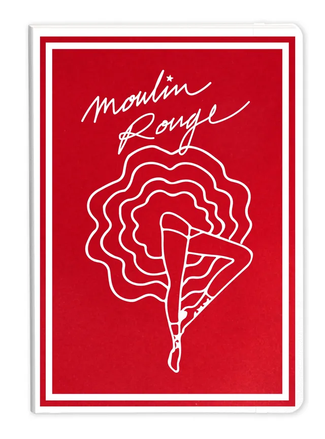 clairefontaine-moulin-rouge-carnet-lign-a5-128p-90g image 1