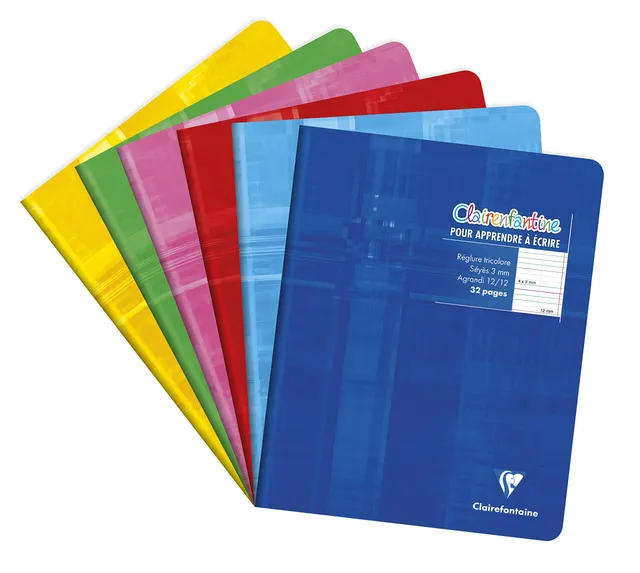 clairefontaine-3796c-cahier-criture-clairenfantine-17x22-32p image 1