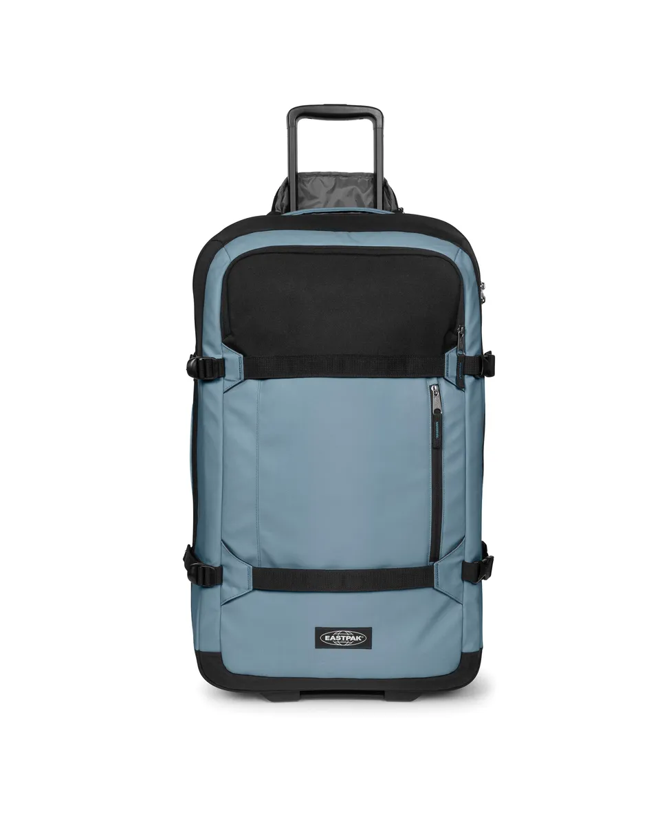 eastpak-transit-r-pro-l-valise-blue-pro-coated-2-roues-tsa image 1