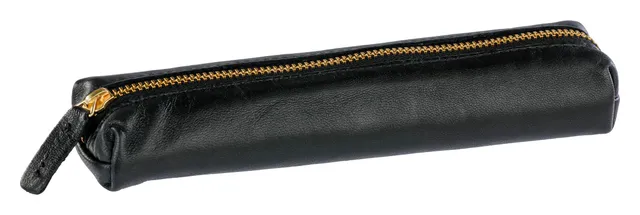 clairefontaine-le-cerisier-blanc-trousse-cuir-noir-19-5cm image 1