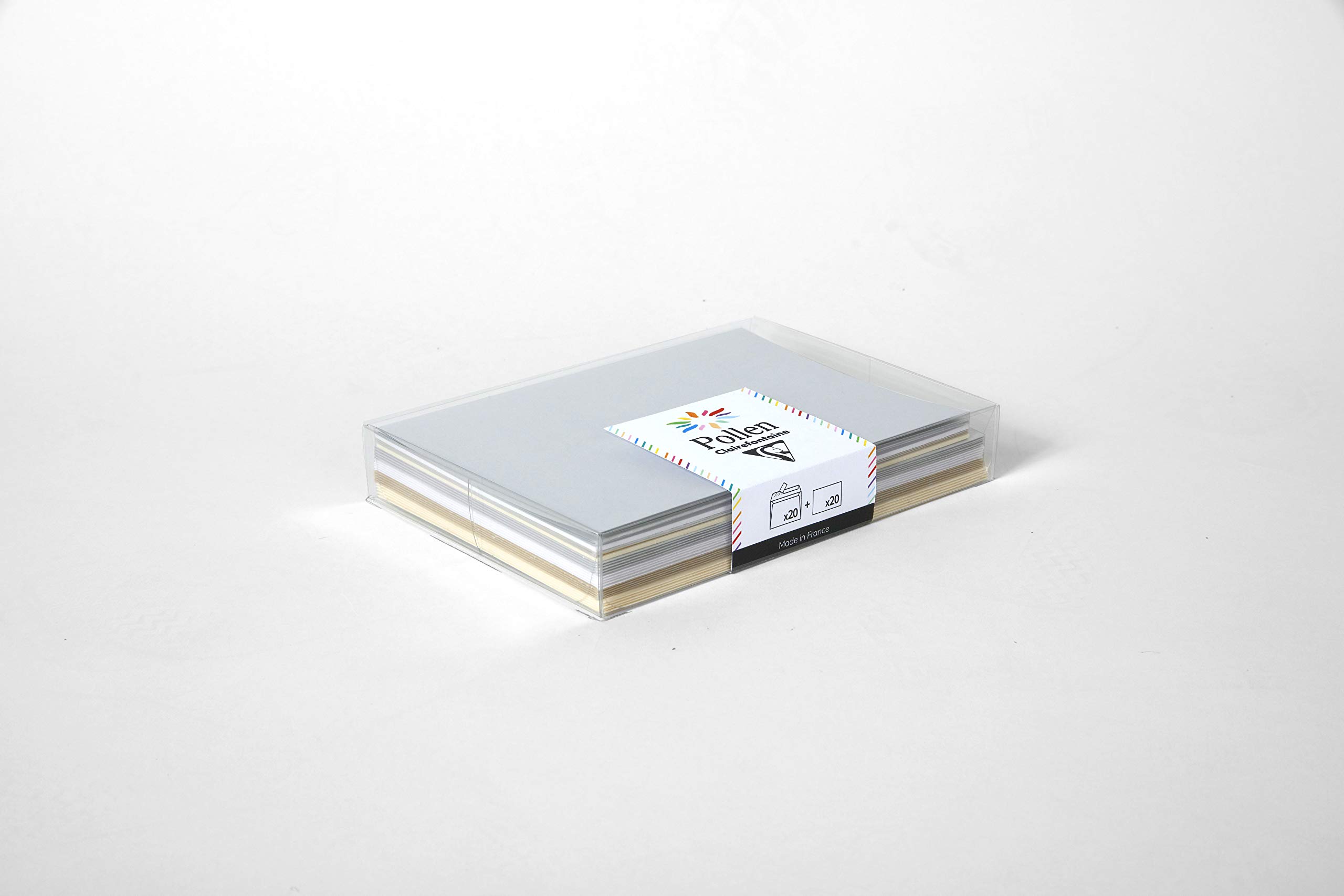 clairefontaine-pollen-20903c-coffret-cartes-enveloppes-chic-20-20 image 1