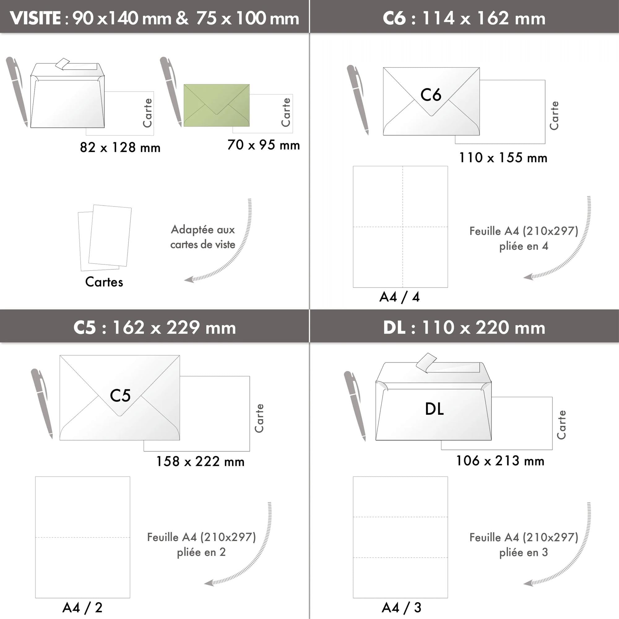 clairefontaine-pollen-mini-enveloppes-or-7-5x10cm-x20-120g image 4