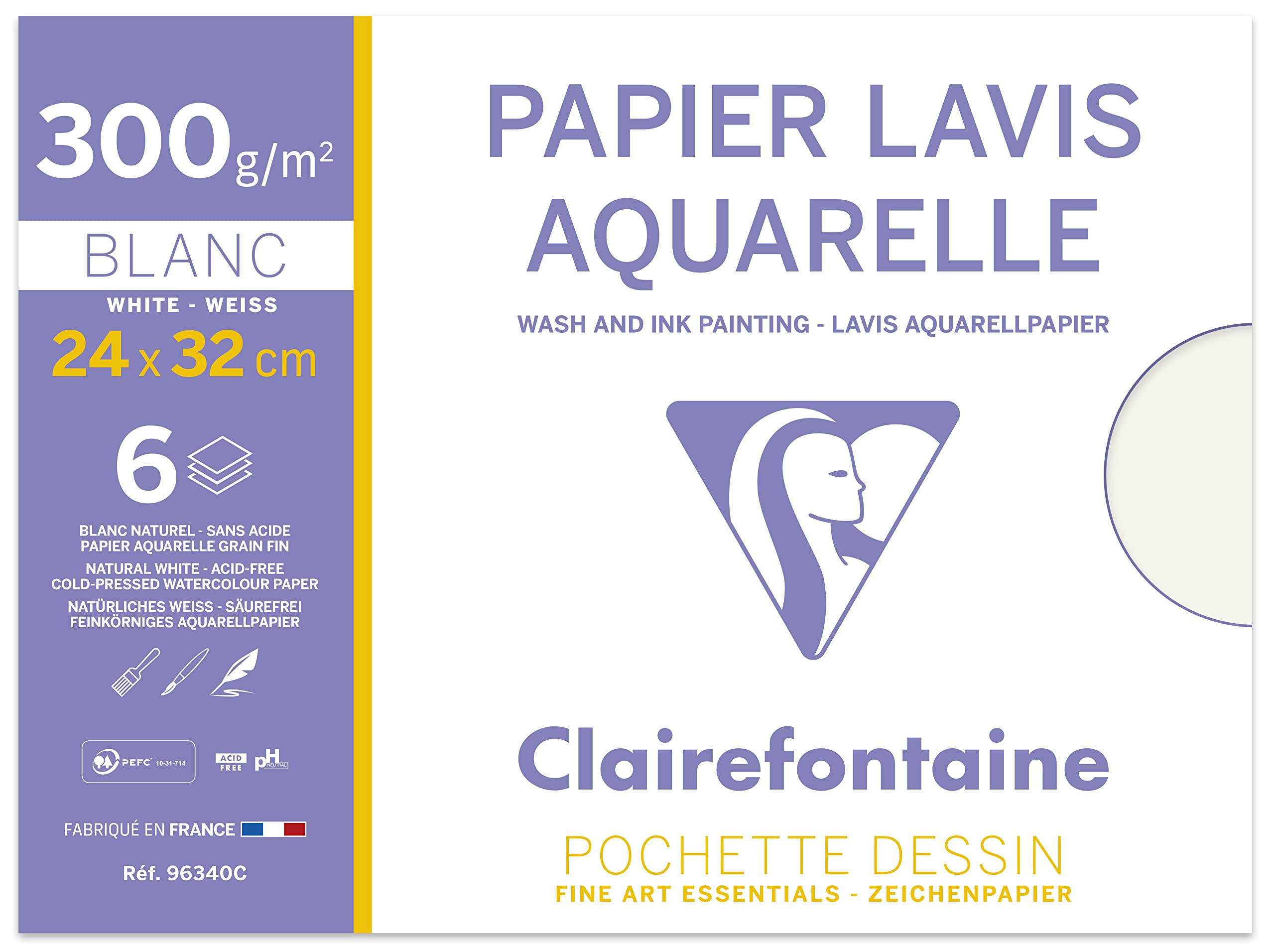 clairefontaine-painton-96257c-papier-dessin-a4-12-feuilles-160g-lisse image 7