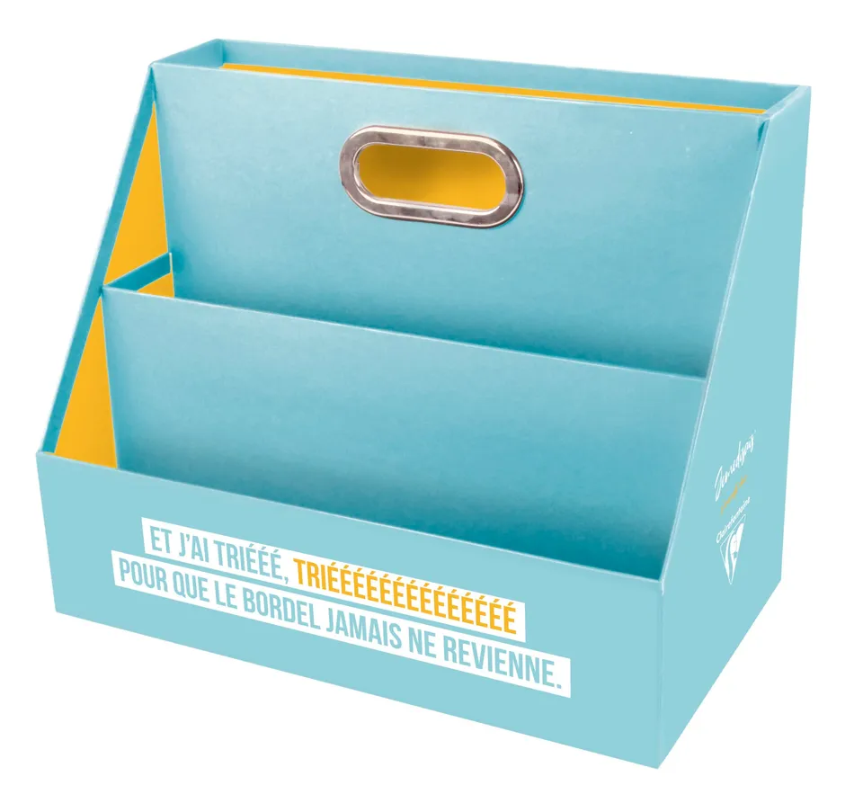 clairefontaine-jemedisais-organisateur-bureau-carton-jemedisais-35-5-cm image 1