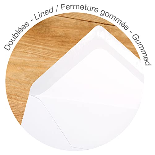 clairefontaine-triomphe-8515c-enveloppes-dl-blanches-gomm-es-x25 image 6