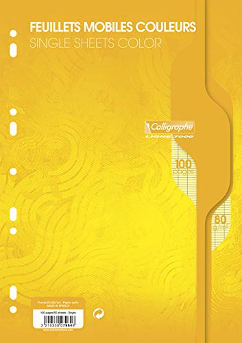 clairefontaine-7964c-feuillets-mobiles-jaunes-a4-s-y-s-x50-80g image 4